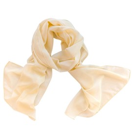 DOLCE ABBRACCIO by RiemTEX Women's Scarf Stole Elegant Scarves and Shawls Verona Chiffon, champagne