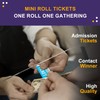 DGBDPACK 250 Raffle Tickets, 50/50 Double Roll Tickets for Raffles,