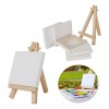 CNSUNSHINE 12 Piezas De Mini Caballete,lienzo Con 12 Pinturas Acrílicas