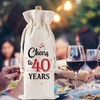 Funny Birthday Wine Bag Gift - Cheers to 40 Years