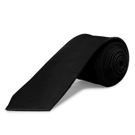 OcioDual Men's Tie Wedding Confirmation Slim Tie Retro Business Tie Satin, black