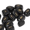 Rune Stones Ancient Rune Fine Workmanship Stylish Appearance Obsidian Material
