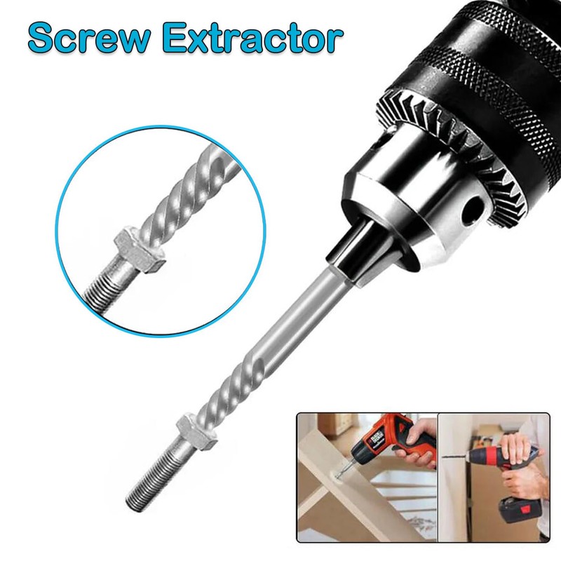 YUENTOEN 10 Piece Screw Extractor Kit, Cobalt HSS Left Hand