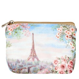 ALLITIC Small Coin Purse Women Change Purse Pouch Cute Canvas Coin Wallet Bag with Zipper for Women and Girls