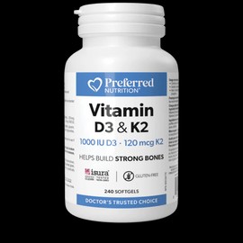 Preferred Nutrition Vitamin D3 & K2 240 Softgels