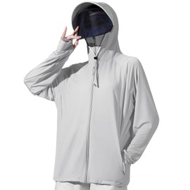 SLEEPSINERO (Innovation Improvement) Women’s Long Sleeve Rash Guard, UV Protection, Hoodie, 360° Full Face Coverage, Upf50+, Cool Touch, Sunscreen, Sweat Absorbent, Quick Drying, Antibacterial, Odor