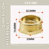 Bwintech 2 Pcs 1/2" Female to 1" Male BSP Thread