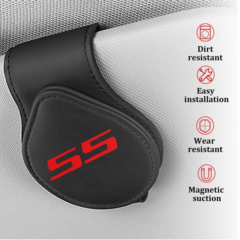 ABSWER Sunglasses Holders for Car Visor Compatible with Camaro SS