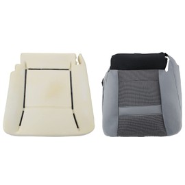 AUTOKAY Driver Side Seat Bottom Cushion + Gray Seat Cover Fits for Dodge Ram 2500 3500 2006-2008