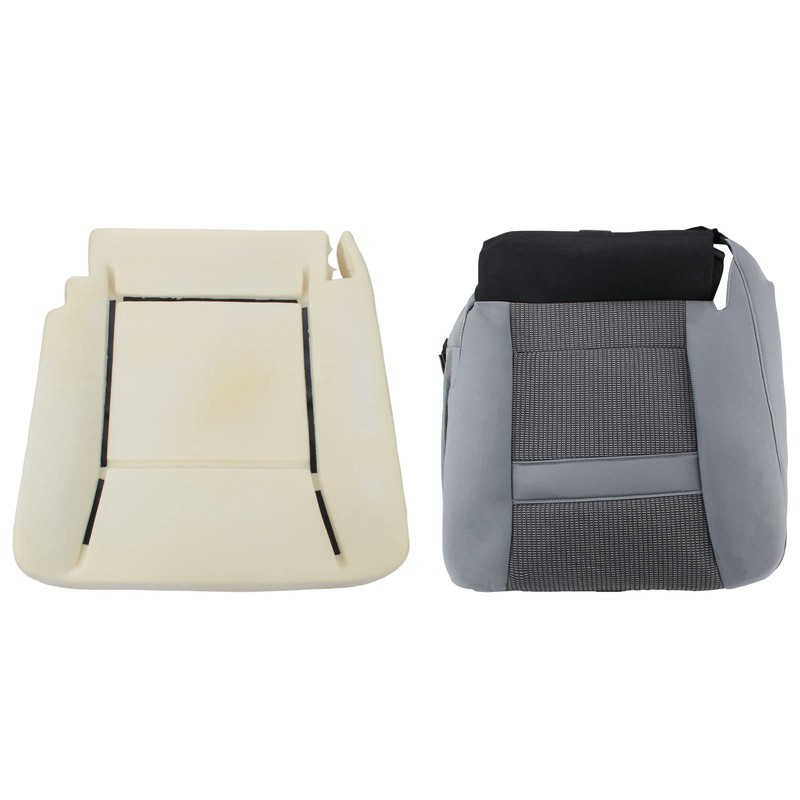 AUTOKAY Driver Side Seat Bottom Cushion + Gray Seat Cover