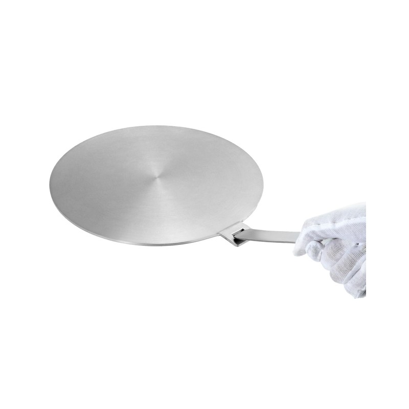 QWORK 9.45" Stainless Steel Induction Heat Diffuser Plate with Handle