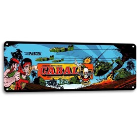 Cabal Classic Fighting Arcade Marquee Game Room Cave Wall Decor Large Metal Sign