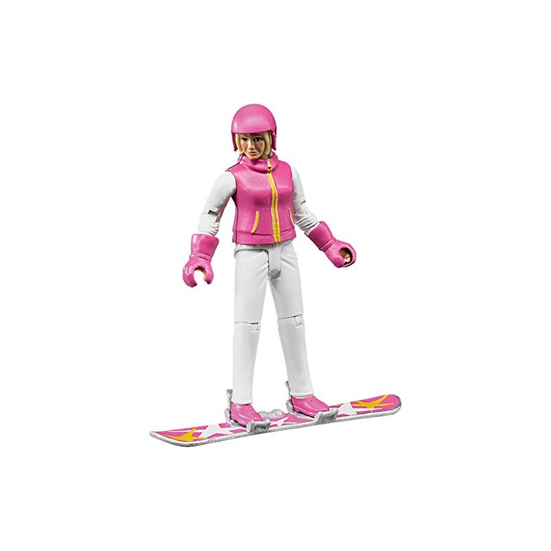 Bruder Snowboarder Woman with Accessories