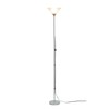 Simple Designs LF1011-SLV-LB 70" 1 Light Stick Torchiere Floor Lamp
