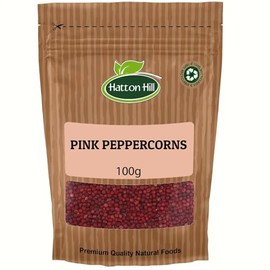 Pink Peppercorns 100g by Hatton Hill | Exquisite, Vibrant, Aromatic, and Perfect for Gourmet Cooking