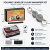 2-Piece Folding Jeweler’s Loupe Magnifier Set – 10X & 20X