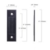 6 inch Sliding Barn Door Handle Flush Pull Rectangle Recessed