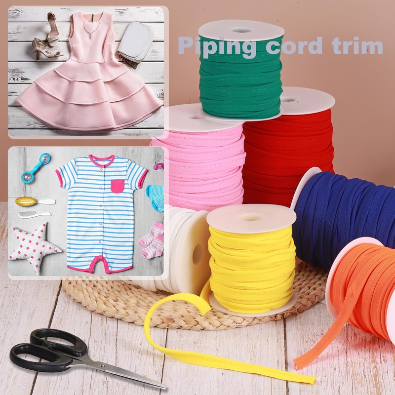 sourcing map Piping Cord Trim 50 Yards 1/2 Inch Piping