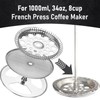 French Press Filter 6 Pieces Stainless Steel Replacement Filters Mesh
