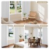 Joydeco 90 Inch 60% Blackout White Curtains 2 Panels, Elegant