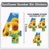 Packwith Pack of 3 Sunflower Wheelie Bin Stickers - 4