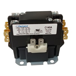 Packard C140A 1 Pole 40 Amp Contactor 24 Volt Coil Contactor