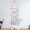 Dream Catcher for Girls, Pink Cat Dreamcatcher with Feathers, Cat