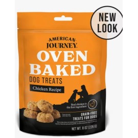 American Journey OVEN BAKED CRUNCHY DOG TREATS GRAIN FREE choose flavor 8 ounce bag - Sausage Egg Cheese