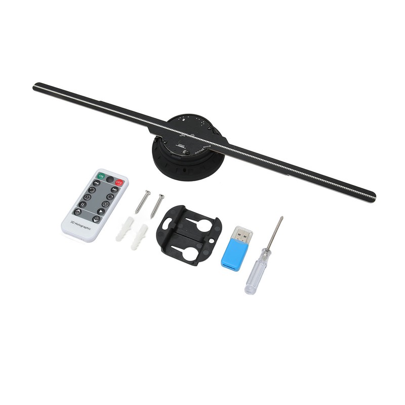 3D Hologram Fan 512x234P Resolution 234 LED Beads 16.5in Hologram