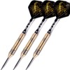 CUESOUL 22 grams Black Scorpion Steel Tip Darts Set with