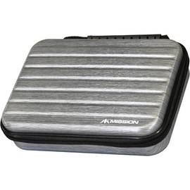 Mission Abs 4 Metallic Dart Case - Extra Large Box for 4 Sets - Fully Assembled, silver, Modern