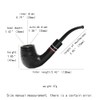 Briars Handmade Pipe with Black Bent Saddle Stem Fit 9mm