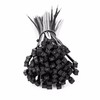 200 Pack 250mm x 4.8mm Black Zip Ties - Heavy