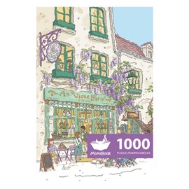 MOMIBOOK Puzzles for Adults 1000 Piece Jigsaw Puzzles of Holiday Morning, Painting Image Store Puzzle Difficult Challenging Hard Impossible Puzzle, Funny Toys & Games Christmas Birthday Gifts