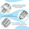 PATIKIL Hex Reducing Nipple Connectors Pipe Adapter 7/16" Male 37°