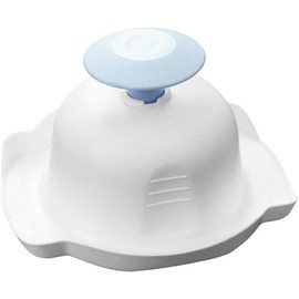 Ergonomic Mandoline Slicer Guard with Non-Slip Grip - Universal Cut-Resistant Safety Holder for Kitchen Slicers and Graters, Dishwasher-Safe Food Prep Tool (Sapphire Blue)