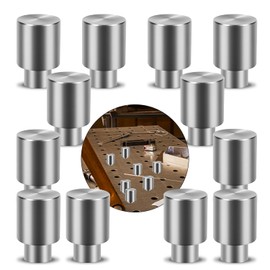 12 Pcs Welding Table Fixture Pins 5/8 x 1 x 1.5 Inches Welding Table Accessories, Quick Setup Fixturing Kit for Portable Welding Table Alignment Pins