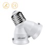 DiCUNO 2 in 1 E26 Socket Splitter Adapter, 2 E26