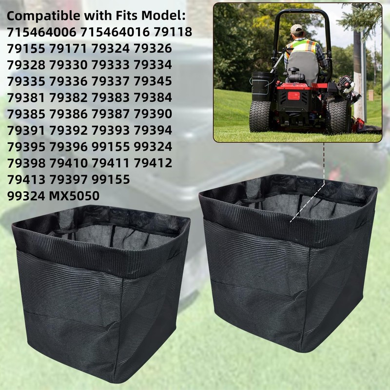deawater 2pcs GT4000 110-6674 Grass Bag for Toro Zero Turn
