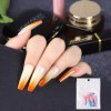 Mariceller 네일아트 레인보우 그라데이션 유리 네일팁 6종 마리셀러 [레인보우 네일팁-03]