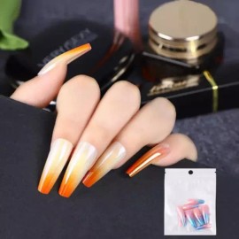 Mariceller 네일아트 레인보우 그라데이션 유리 네일팁 6종 마리셀러 [레인보우 네일팁-03] Rainbow Gradation Glass Nail Tips 6 Types Mariceller [Rainbow Nail Tip-03]
