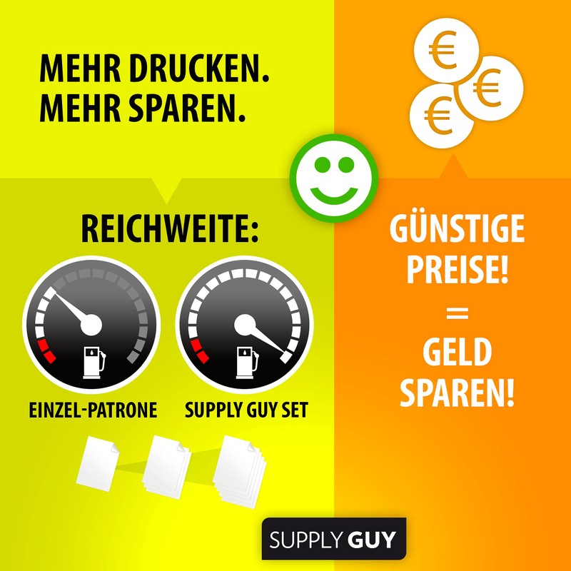 Supply Guy 4 Printer Cartridges Compatible with Epson 34XL /