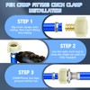 Boltigen 5 Pack 1/2 Inch Brass Crimp PEX Fittings -