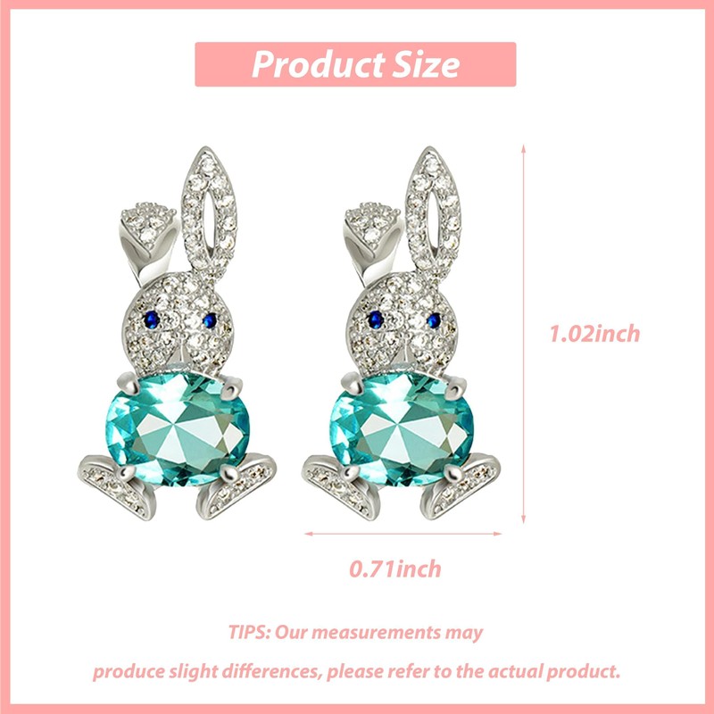 Easter Earrings for Women Bunny Earrings Rabbit Stud Earring Peeps