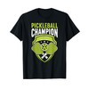 Pickleball Champion Funny Pickleball T-Shirt, black