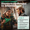 5-in-1 Carpenter's Square [100% Aluminium] - 180 mm Try Square