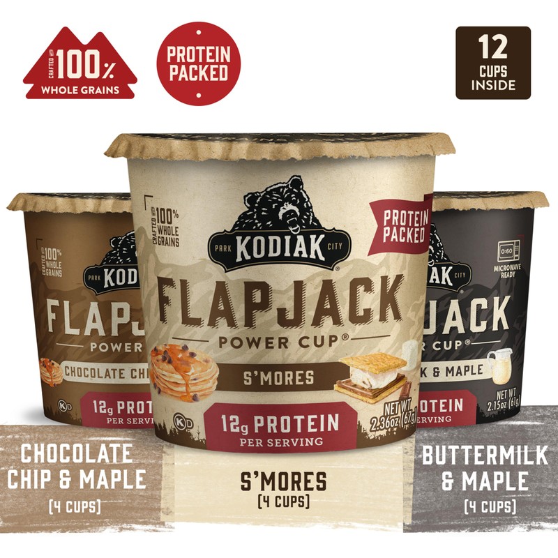 Kodiak Cakes Protein Pancake On The Go Flapjack Cups Mix;