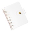 PATIKIL A7 Clear Binder Cover Soft PVC Refillable Notebook Shell