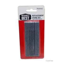 Mechanic's Best Tools 100 GRIT STONE SET – engine cylinder hone tool – 4” honing stones, glaze breaker
