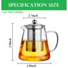 Mini Size Glass Teapot Tea Kettle-with Stainless Steel Removable Infuser